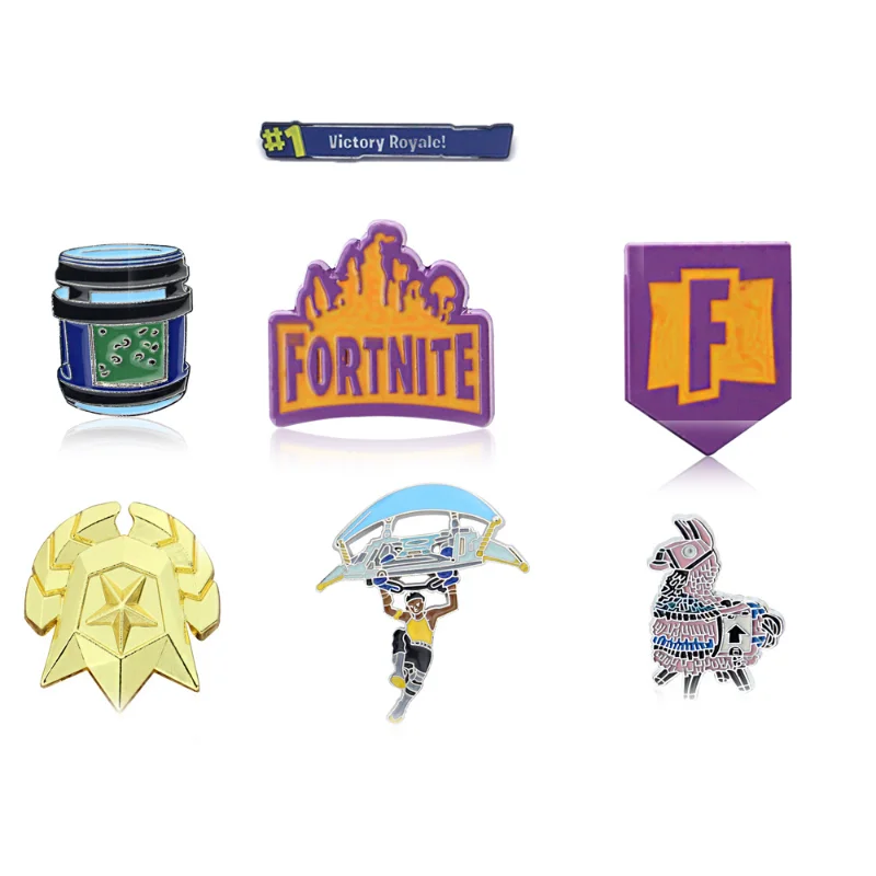 4 шт., игра Fortnite, альпака, экшн-фигурка, брелок для косплея, кавайный металлический значок, подвеска на рюкзак, украшение, подарок на день рождения, Рождество