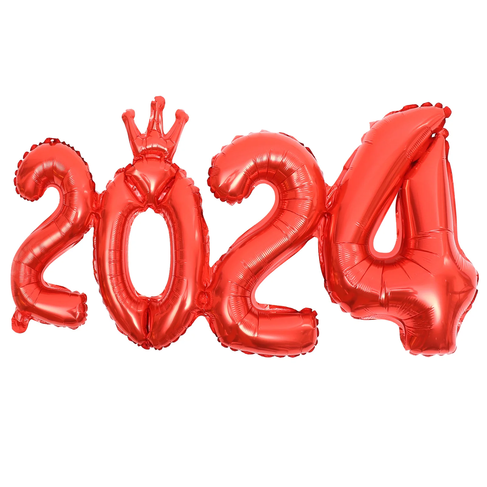 

1 Set 2024 Number Creative New Year Party Supplies Aluminum Foil Balloons Decoration Indoor Outdoor Festival
