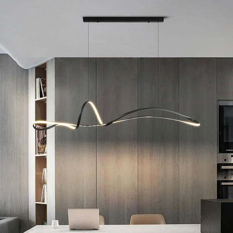 Modern Minimalist Led Pendant Lights Stylish for Dining Living Room Kitchen Table Chandelier Home Decor Hanging Lighting Fixture