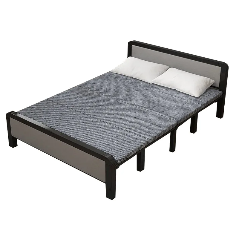 

Pack bed four fold camp bed household wooden bed durable portable foldable