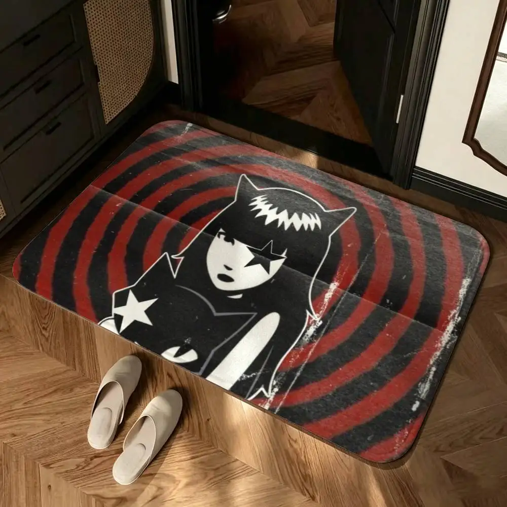 Art Of E-Emily The Strange Shower Room Absorbent Small Floor Mat Soft Comfortable Decorative Foot Mat