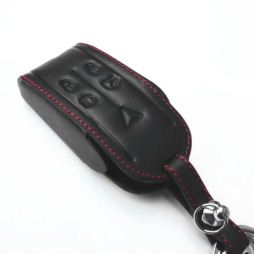 

Accessories Key Case Black Key Chain Leather Parts Remote Replacement Smart 5 Buttons Car For JAGUAR XF XK XKR