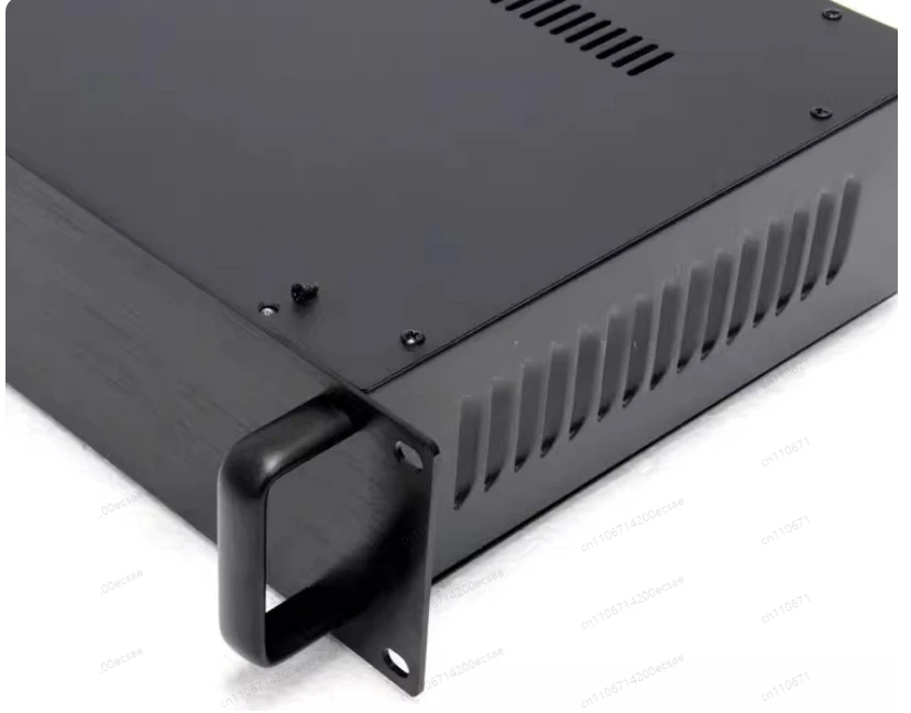 19-Inch 2U Standard Rackmount Chassis | 253mm Short Depth Industrial Control Case, Black Sheet Metal Server Enclosure