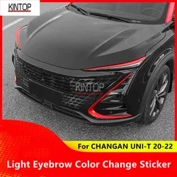 For CHANGAN UNI-T 20-22 Light Eyebrow Color Change Sticker Protective Film Anti-scratch Accessories Refit
