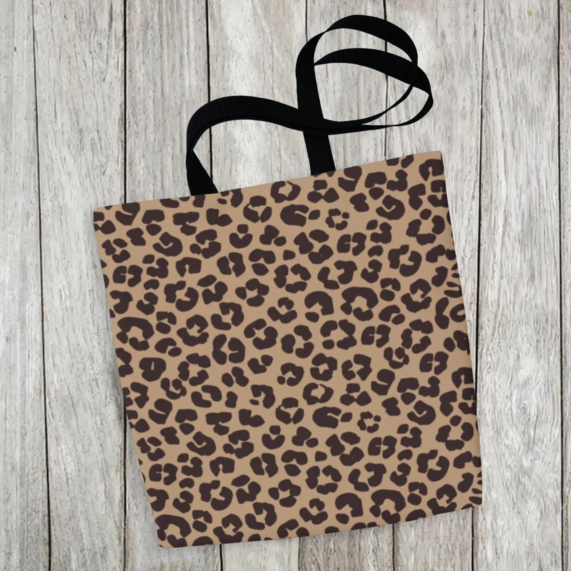 Borsa tote in tela di tendenza alla moda in stile coreano Borsa a tracolla con stampa leopardata per le donne perfetta per gli appassionati di tendenza Pendolarismo quotidiano