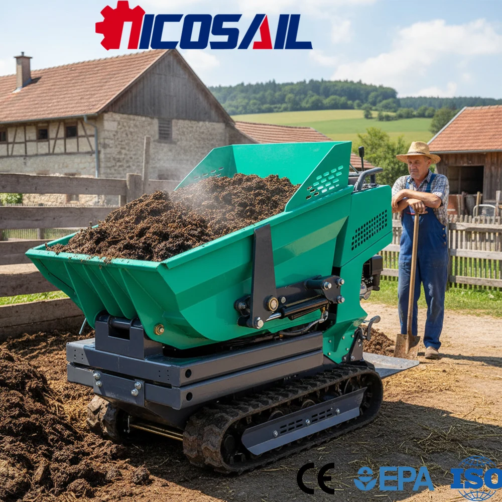 

Custom Mini 500kg Dump Truck Euro 5 Engine CE Certified Small Tipping Dumper for Farm, Garden and Jobs