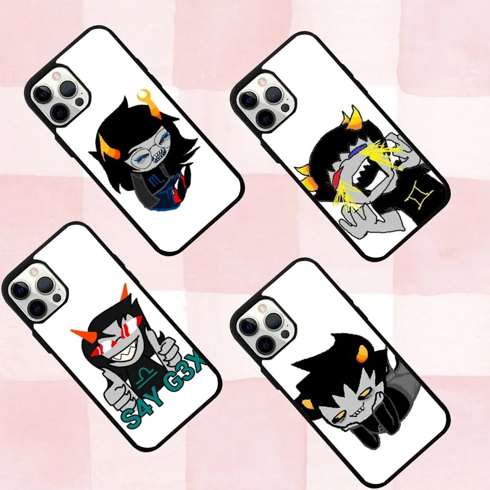 

H-Homestucks T-Trolls Phone Case For IPhone 16,se4,15,Pro,Max,Case 14,Plus,13,12,11 Magesafe Magnetic Wireless Charge Cover
