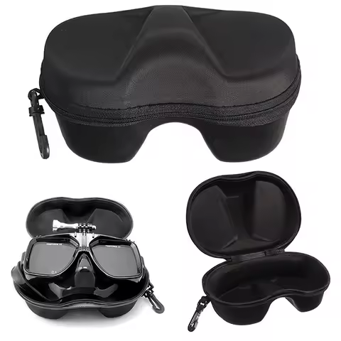 1PCS Diving Glasses Storage Box Scuba Snorkeling Set Multifunction Face Cover Snorkel Zipper Case For Underwater Swimming