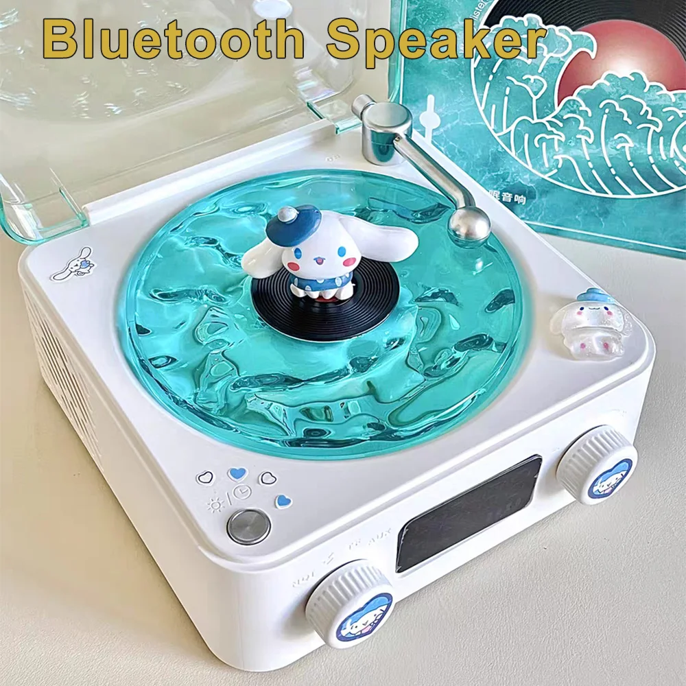 Retro Sleep Aid Bluetooth Speaker Mini Portable White Noise 360 Surround Sound Badroom Music Center Sound Box With RGB Light