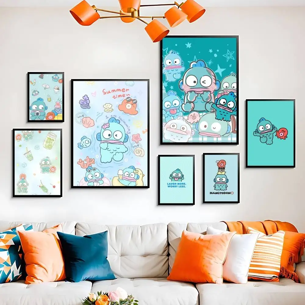 H-Hangyodon Cute Classic Movie High Quality Print Poster Wat