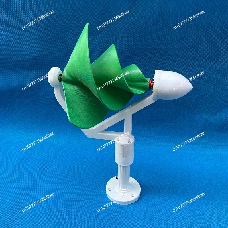 50W Mini  Screw Wind Turbine Generator Three Phase Permanent Magnet Brushless DC Output High Efficiency