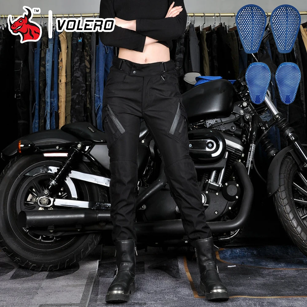 

Motorcycle Four Season Anti Fall Riding Pants Breathable High Waisted Female Rider Motorcycle Anti Fall Pants