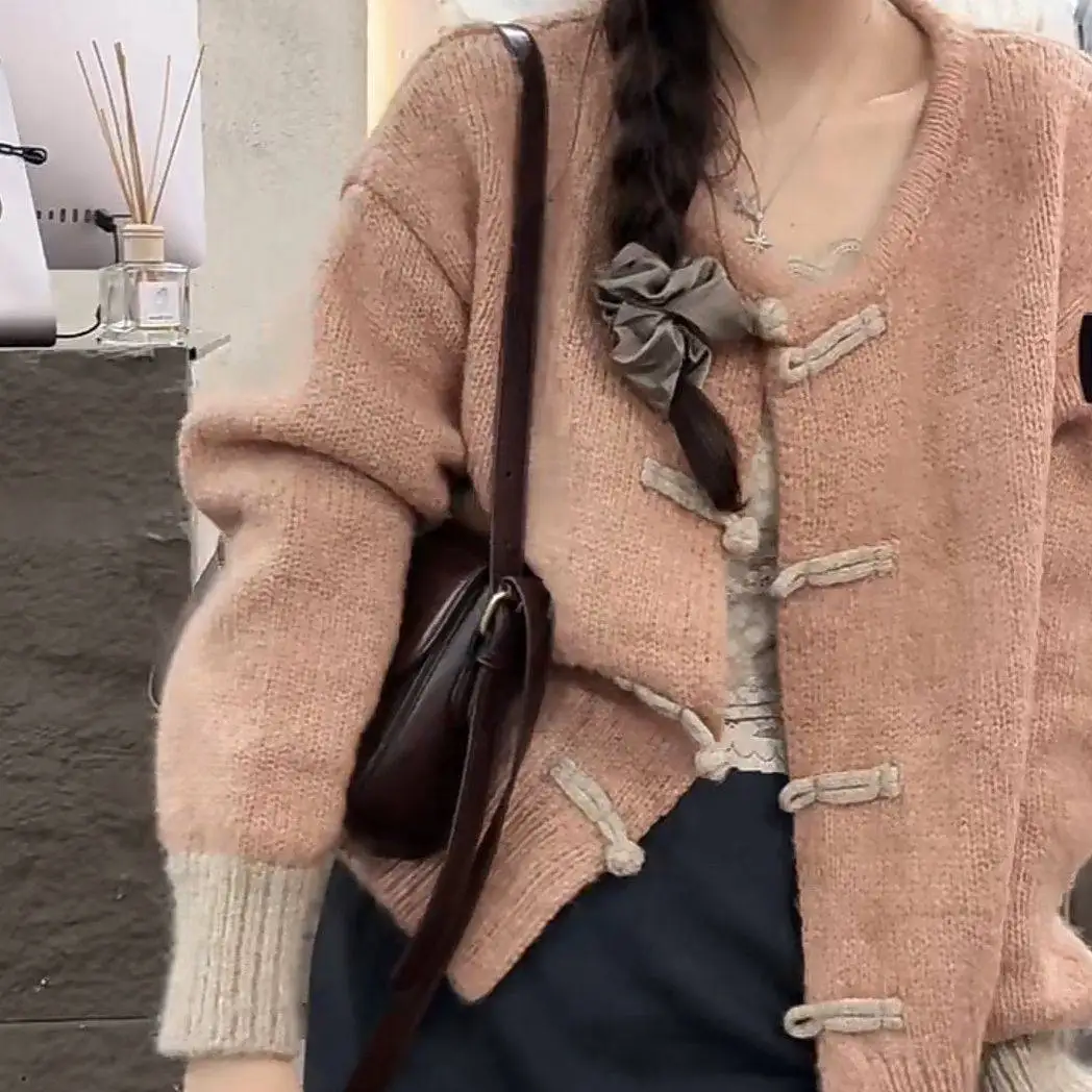 

Sweaters Jumpers Cardigans Womens Cardigan Woman Winter Ribbed Knit Pearl Detail Regular Length Work Meeting Professional Simple