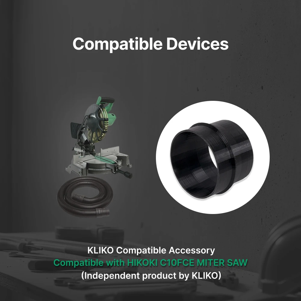 Vacuum Hose Adapter for Hitachi C10FCE Miter Saw Tool Accessory