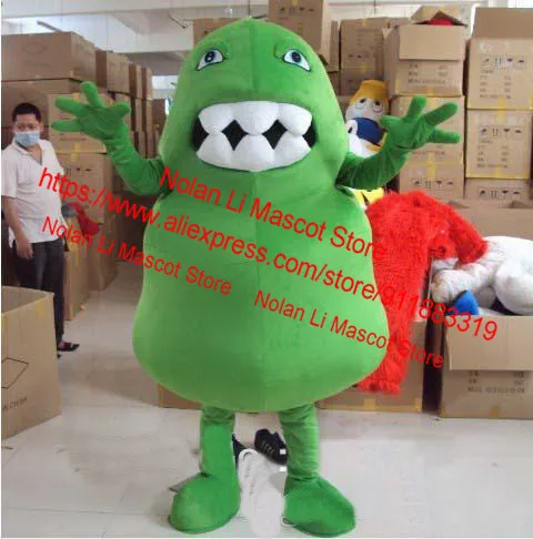 High Quality Adult EVA Material Green Tooth Mascot Costume Walking Cartoon Suit Birthday Party Christmas Advertising Display 456