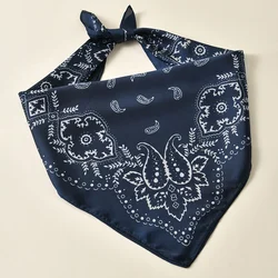 68*68cm Fashion Hip Hop Bandana Square Scarf Cowboy Cashew Black Paisley Headband Print For Women/Men/Boys/Girls