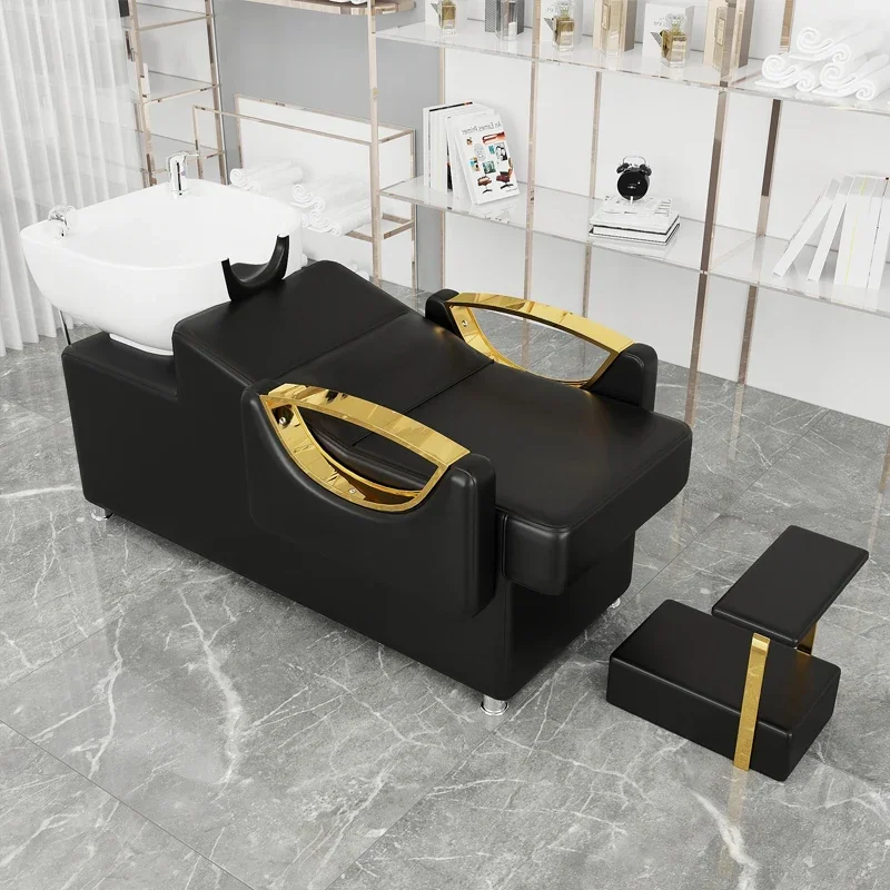간단한 현대 헤어 트레이 헤드 스파 현대 럭셔리 들것 네일 의자 샴푸 의자 거실 미용 침대 트리트먼트 Cadeira