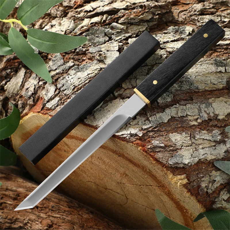 Stainless Steel Utility Knife Kitchen Chef Knife Meat Cleaver Boning Cutting Fruit Paring Knife Outdoors Fishing Knife