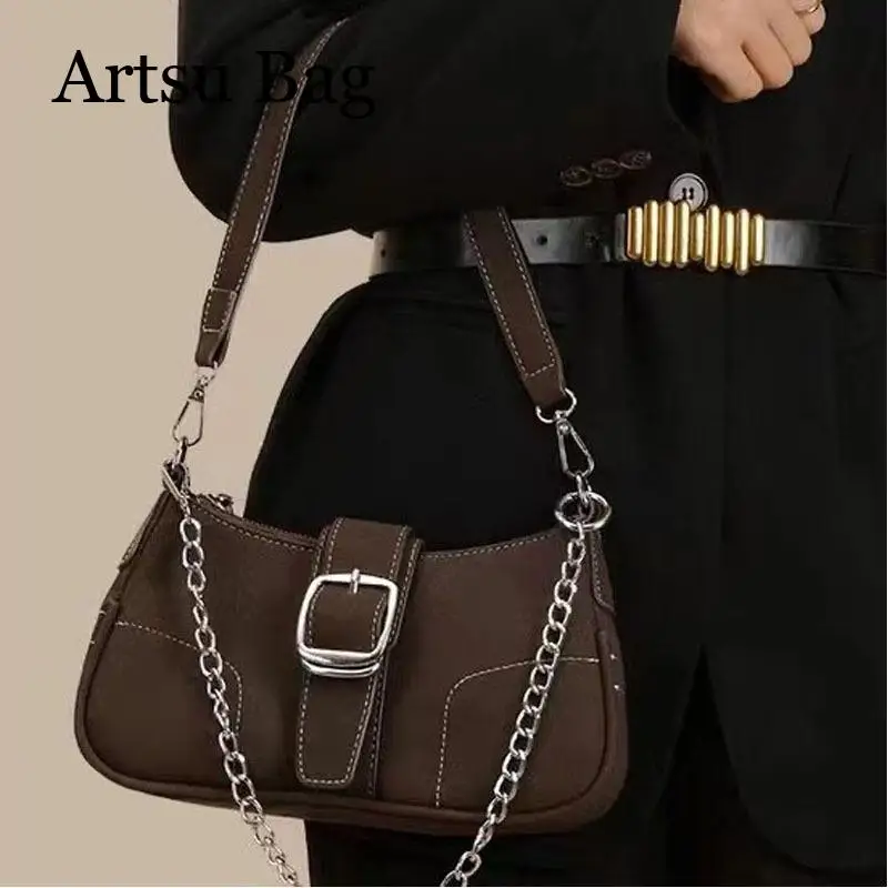 Underarm Bag for Women Versatile Shoulder Handheld Chain Crossbody Bag Female Fashion Trend Commuting Hobo Handbag