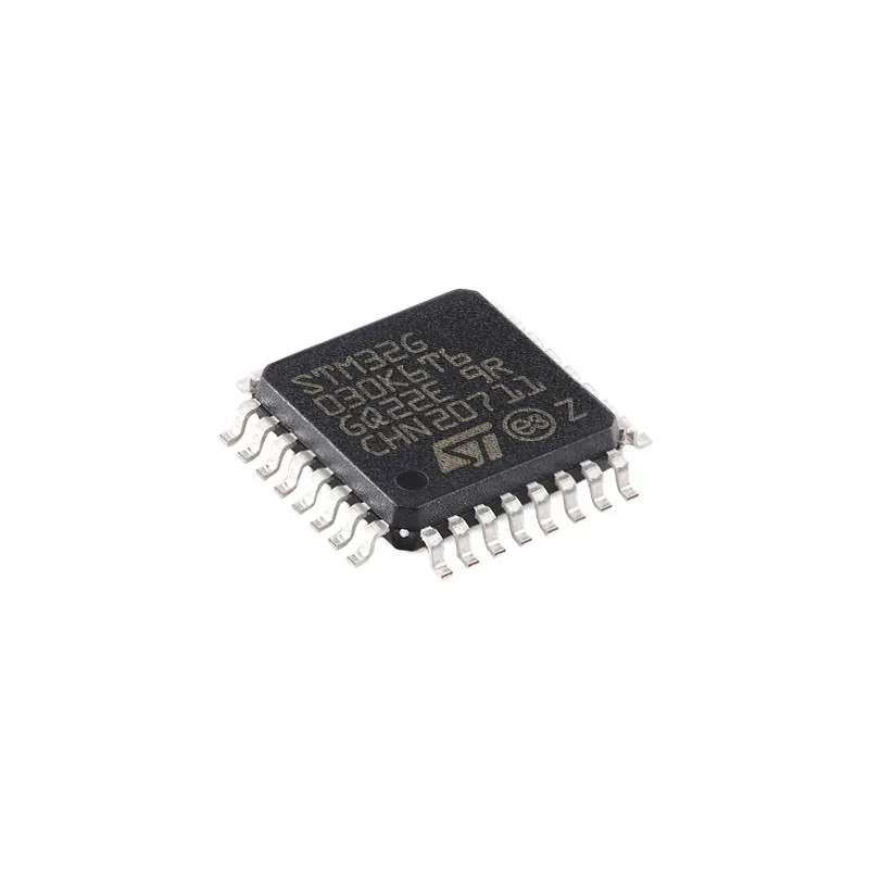 Original STM32G030K6T6 LQFP-32 Cortex-M0+ 32-bit Microcontroller IC 32KB Flash 8KB RAM 64MHz MCU for Makers Student Electronic C