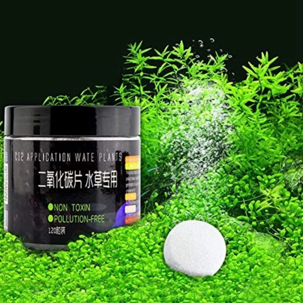 120PCS Tablets Form CO2 Tablet Diffuser Tablets Carbon Dioxide Aquarium Equip CO2 Boosters CO2 Diffuser Diffuser Tablets