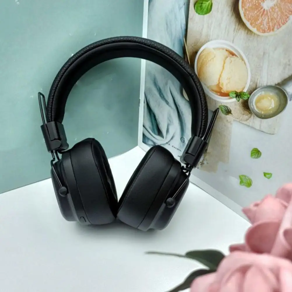 인체공학적 무선 헤드셋, 액티브 노이즈 감소, 음악 통화용 헤비 블루투스 호환, 빠른 연결