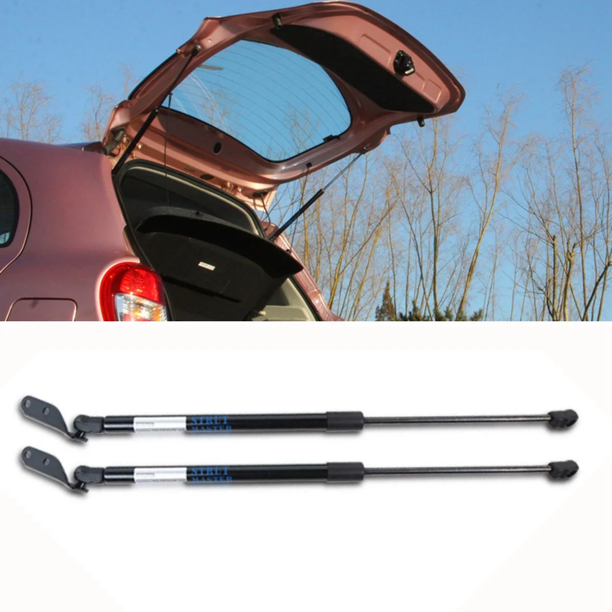 Barras de puntal de choque de resorte de soporte de elevación de puerta trasera para Nissan March Micra IV K13 Hatchback 2010-2017