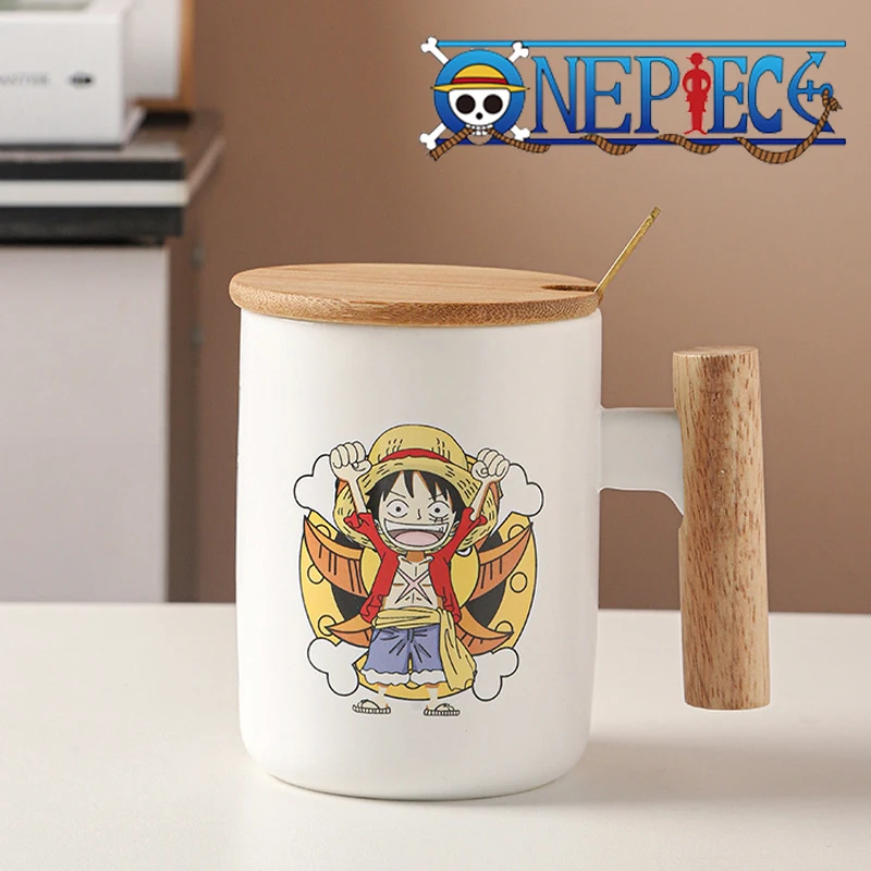 

One Piece Luffy Ceramic Mug Cartoon Creative Anime Figure Zoro Sanji Chopper Cute Coffee Tea Milk Mugs with Handle Office Cup