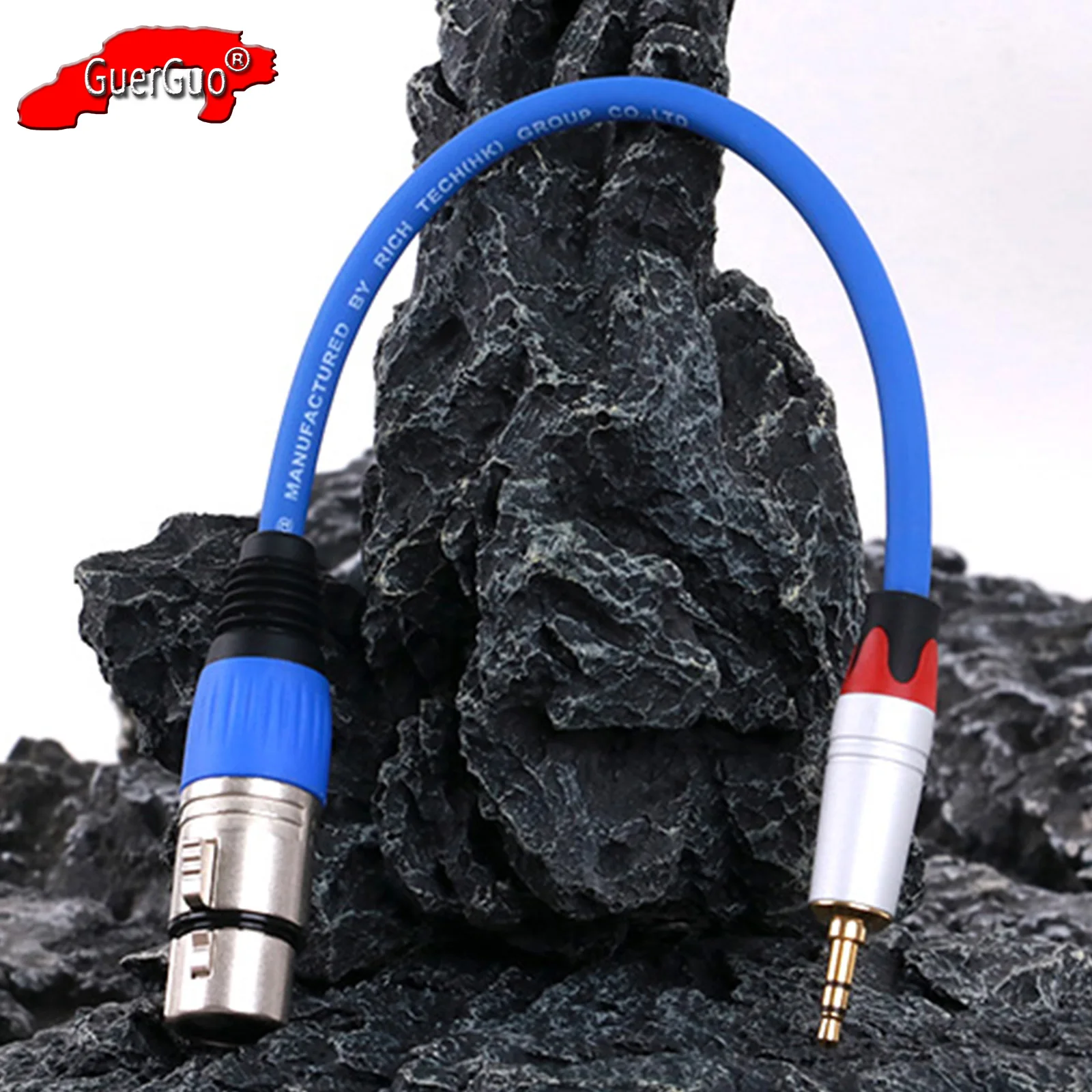 

Aux 3.5mm 1/8 Inch TRS Stereo Male Jack to 3Pin XLR Female Interconnect Audio Extension Cable Microphone Shielded Cord Adapter