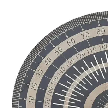 Stainless Steel Protractor 180 Degree Angle Measuring Ruler For Woodworking Engineering Architectural Design Student Drawing Too