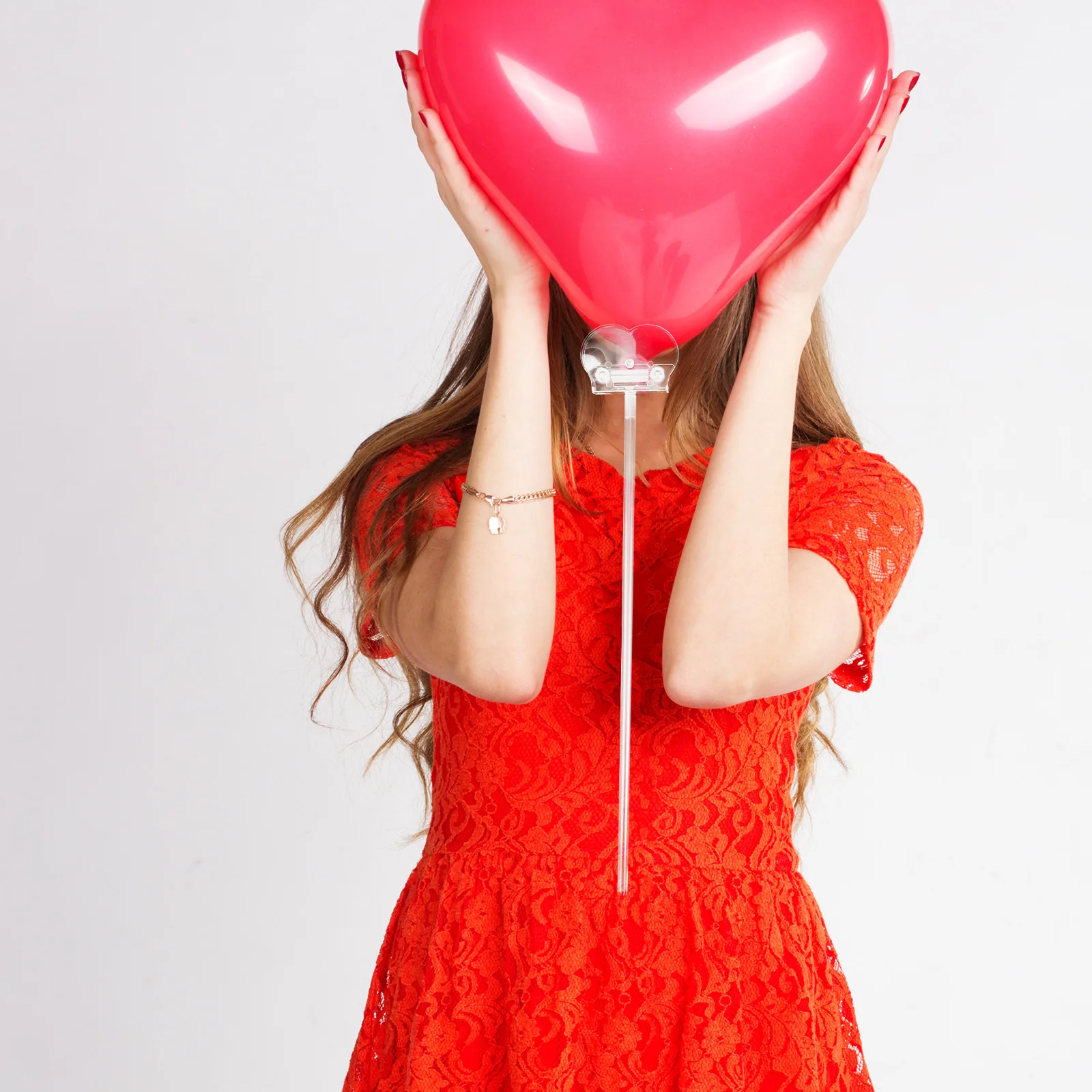 

Indoor Balloon Accessories Connectors Clip Transparent Plastic Baby Shower Holder