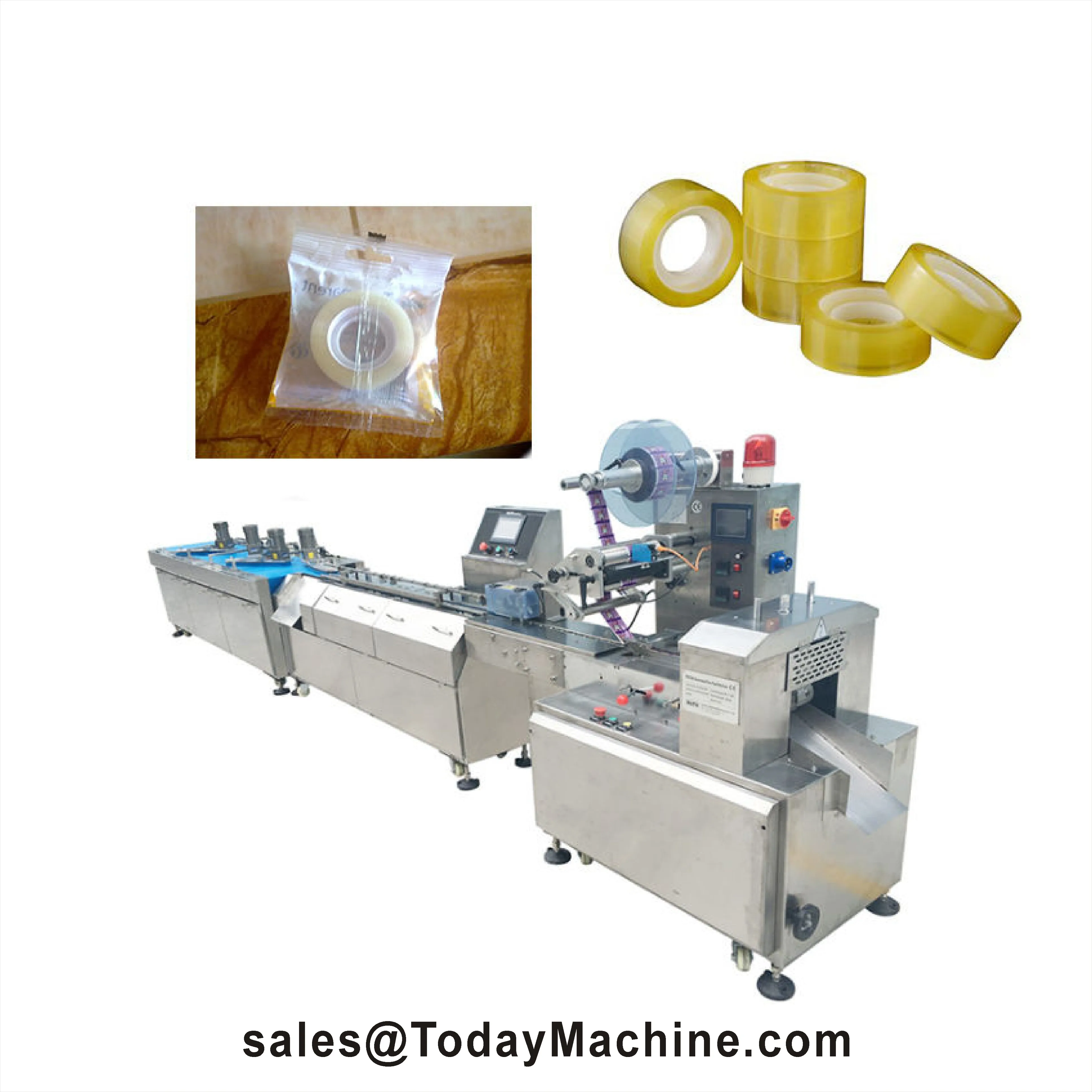 Full Automatic High Speed Flow Cotton Soft Jelly Hard Lollipop Pillow Small Candy Wrapping Packaging Horizontal Packing Machine
