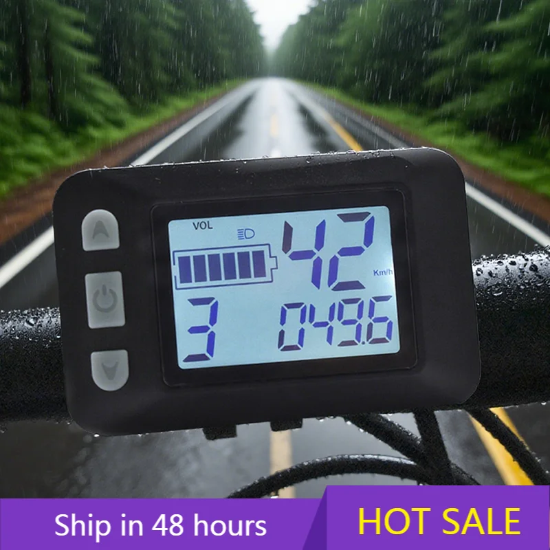

POWER LEAPWired E-Bike Computer Waterproof Multifunctional Display with Speed, Odometer, Backlight for Indoor Training Outdoor C