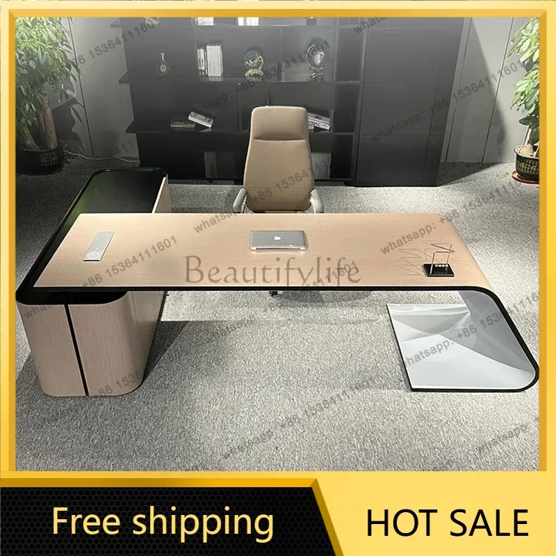 LJY Minimalist Desk Office Coffee Table Professional Furniture Qimink Table Bedside Pliante Bedroom Reception Ufficio Home Furni