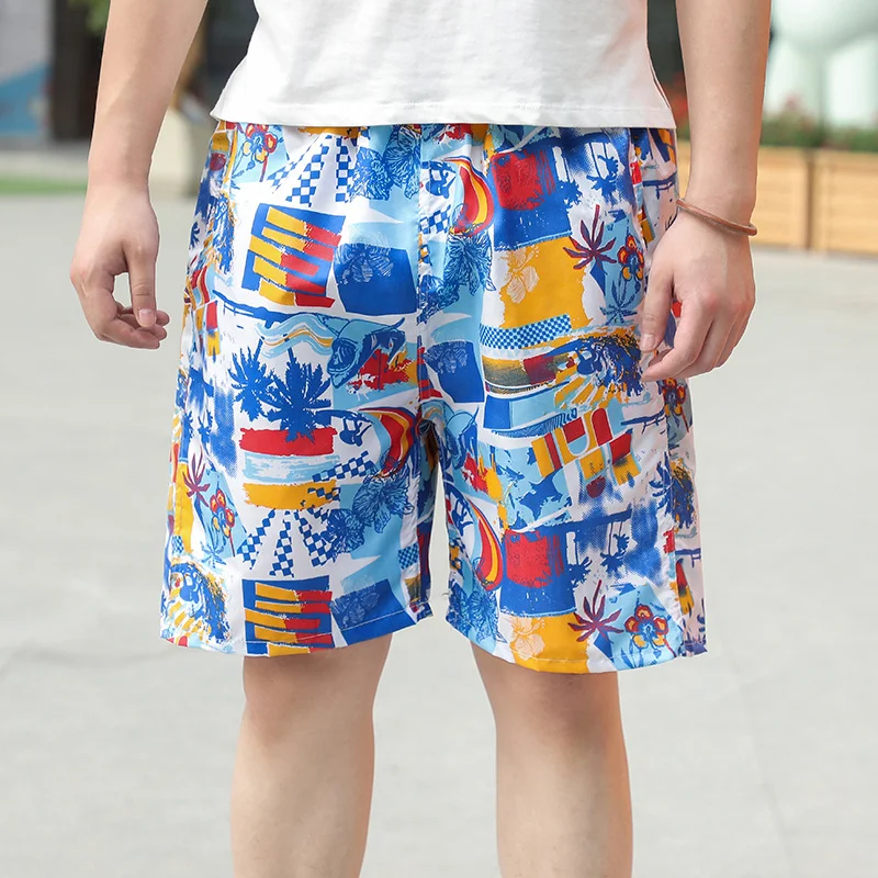 Men's Summer Sports Casual Beach Shorts Outdoor Home Fashion Shorts Light and Thin Loose Size Quick Drying Comfort