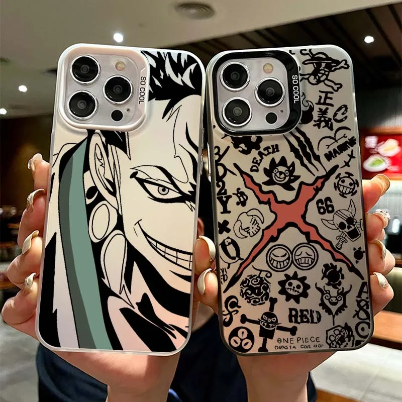 

One Piece Nami D. Luffy Cute For Apple iPhone 17 Air 16 16e 15 14 13 12 11 Mini Pro Max Plus Colorful Silver Cover Phone Case