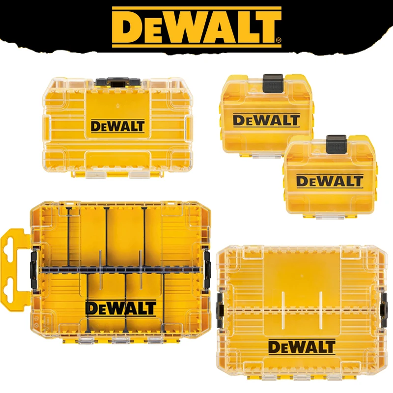 DEWALT TSTAK Yellow Tool Accessories Storage Tough Box Set Multi functional Storage Organization Plastic High Hardness Durable