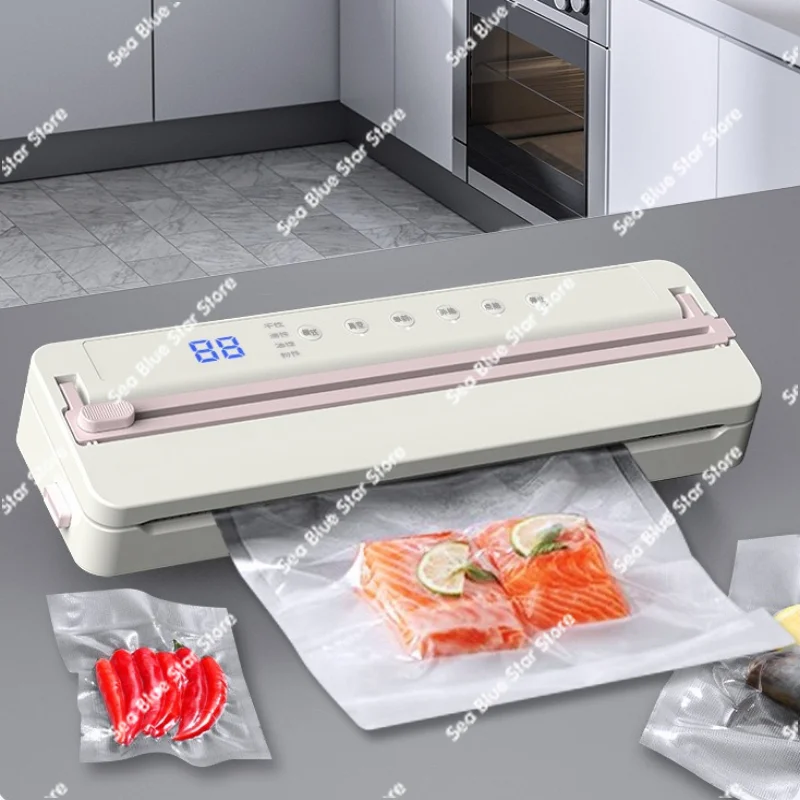 Vacuum sealing machine with digital display vacuum plastic sealing machine Household food preservation machine