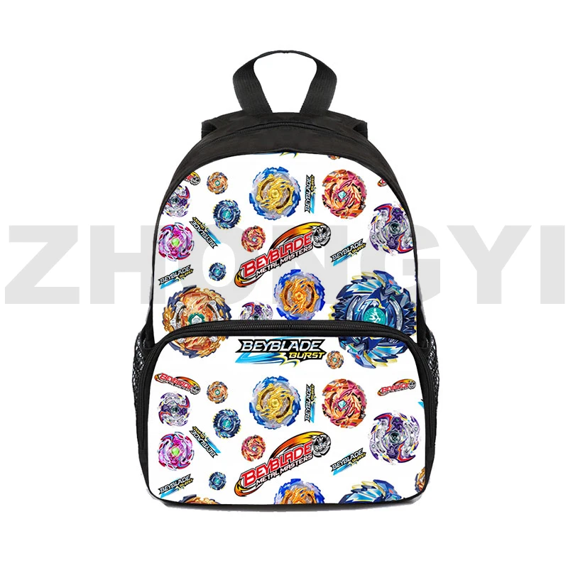 Tren Anime Jepang Beyblade Burst 3D ransel Mini lucu kanvas TK tas sekolah anak-anak 16 inci permainan panas tas Kawaii