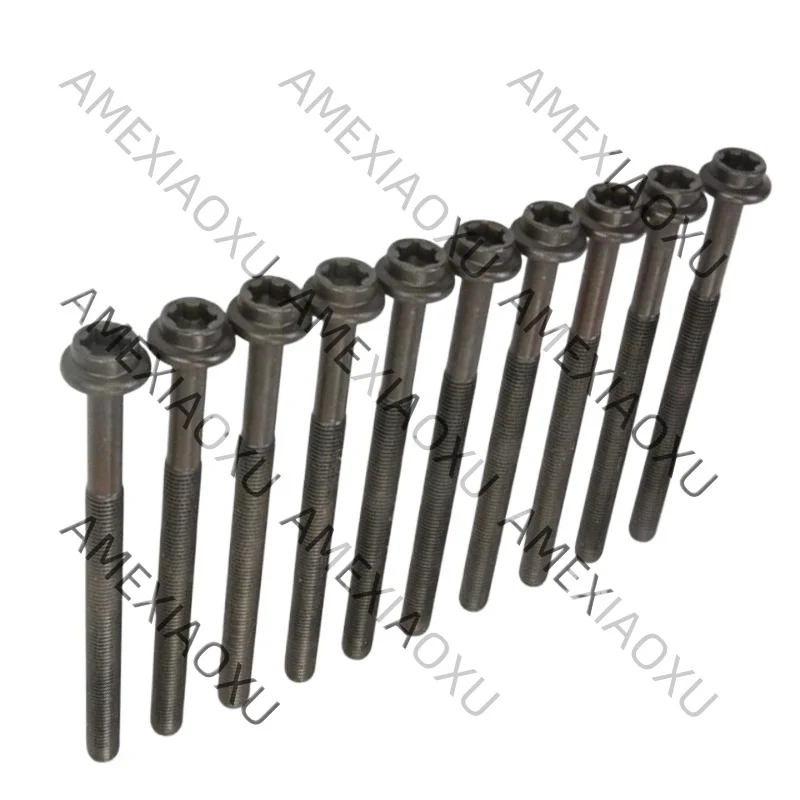 10 Pcs OE : LR091487 for Land Rover 3.0/PT306/AJ20P6 engine cylinder head bolts AMEXIAOXU