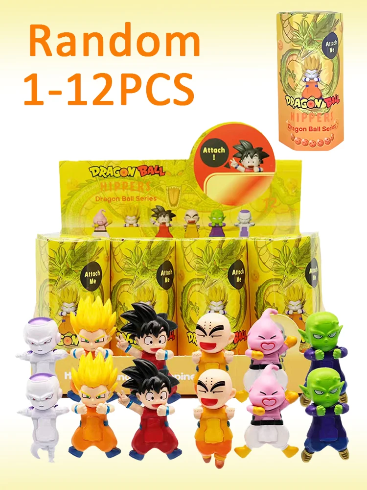 Boîte aveugle Dragon Ball 2025, série 12 pièces aléatoire, décoration de téléphone portable, jouets périphériques Anime, coffrets cadeaux, ornements d'écran de téléphone