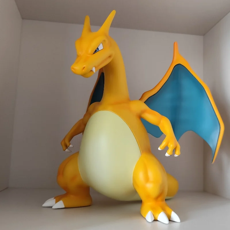 Anime Pokemon 1/10 Fire Dragon Action Figures Japanese Anime Pokemon Gk Statue Model Doll Collect Desktop Ornament Birthday Gift