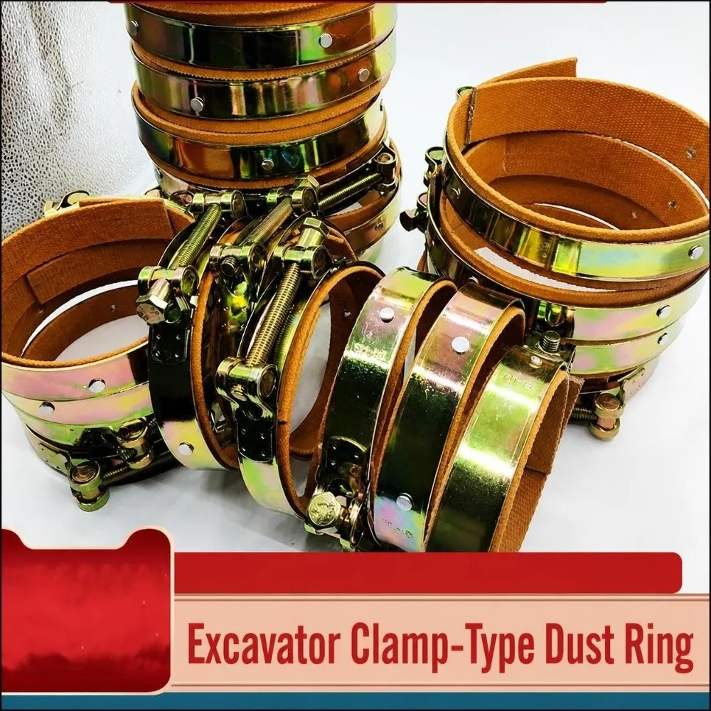 Thick Excavator Dust Boot Clamp Lock Grease Isolate Pin Joint Dust Guard Easy Mount Tear Resist Heavy Machinery Seal Cap