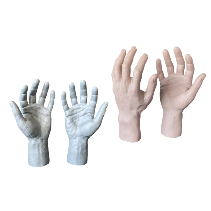 HX6F Realistic PVC Hand Model Waterproof Jewelry Display Holder Portable Mannequin Hand Perfect for Retail Stores Exhibitions
