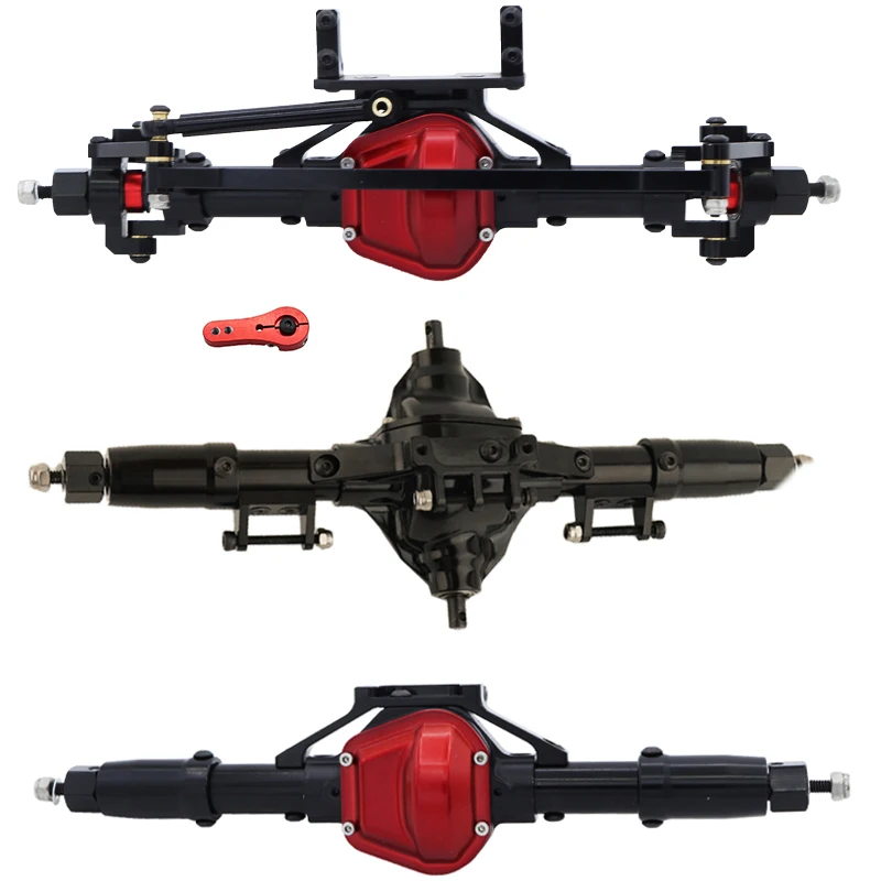 RC Auto Vorne Mitte Hinterachse Aluminium Legierung Gerade Achse Für 1/10 RC Crawler Auto Axial SCX10 D90 RC4WD Upgrade Teile