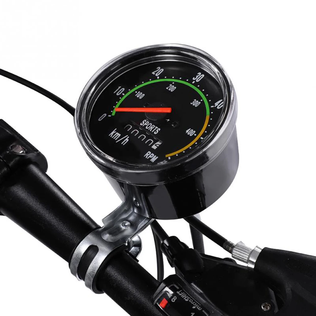 Bicycle Computer Mechanical Classic Retro Cycling Odometer Stopwatch Bike Wired Speedometer Cycling Accessory