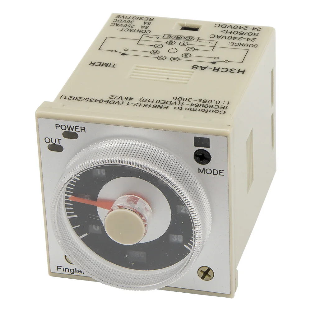 H3CR-A8 8 pin time relay H3CR series delay timer AC/DC 24-240V AC 100-240V