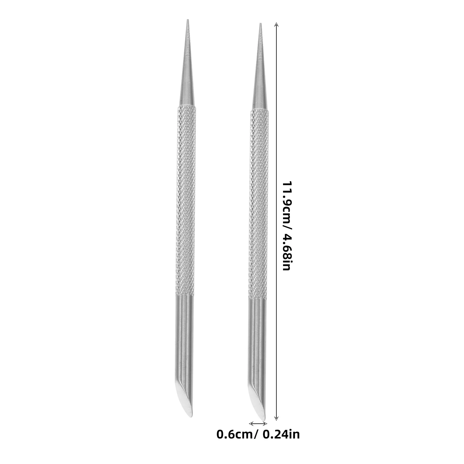 ชุดอุปกรณ์ดันหนังกำพร้าทำเล็บ 4 ชิ้น ทำจากสแตนเลส สำหรับตัดแต่งและทำความสะอาดหนังกำพร้า เหมาะสำหรับเล็บอะคริลิกและเล็บธรรมชาติ