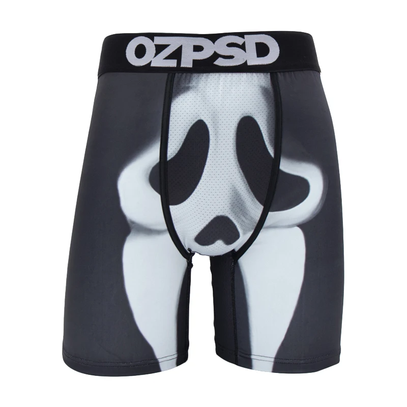 OZPSD Sexy Men Underwear Boxers Cueca Male Panty Lingerie Men Underpants Boxershorts Plus Size Breathable Print Man Boxer Briefs