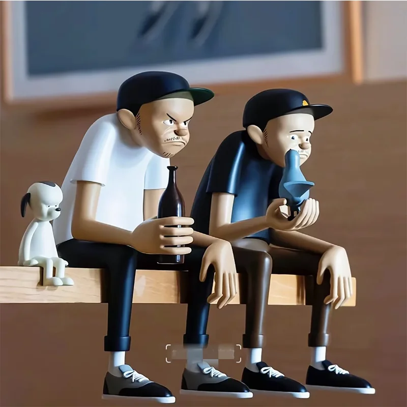 Abstract Character Drinking Bird Cartoon Children Plus Chair Trendy Ornaments Sculpture Resin Soft Furnishing